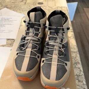 Men's Beige and Black High-Top Sneakers on cloud sneakers  size11M